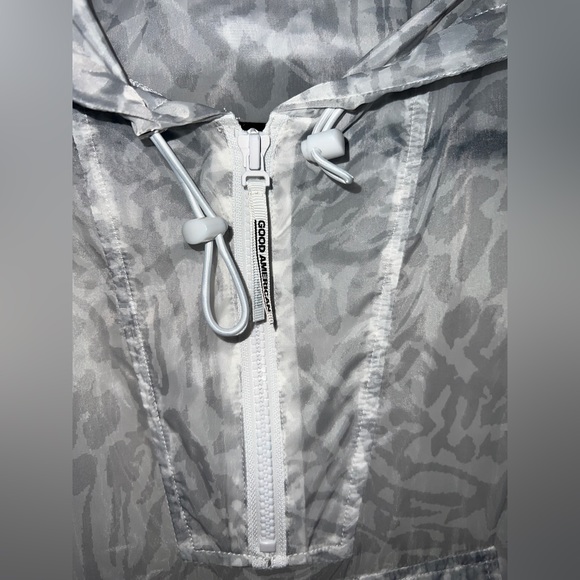 🐆 NWT! Good American Leopard Windbreaker Jacket - Picture 9 of 16